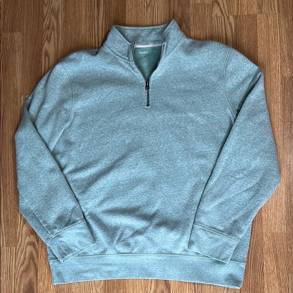Men's MInt Quarter-Zip Sweater